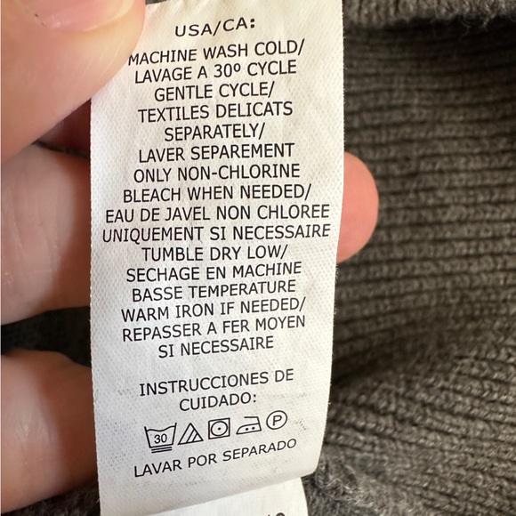 Chaps V Neck Sleeveless Mens Sweater 100% Cotton Gray Burgundy White Navy Large - Picture 7 of 7